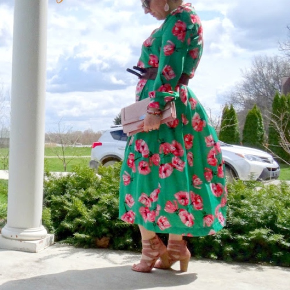 Who What Wear Matching Set Floral Top and Skirt Size Small 6 - Picture 2 of 8